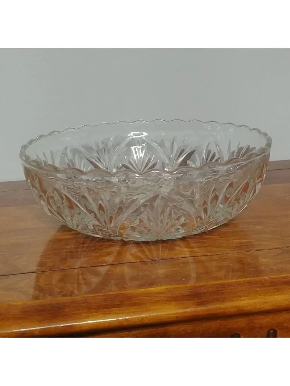 Vintage Glass Bowl with textured design